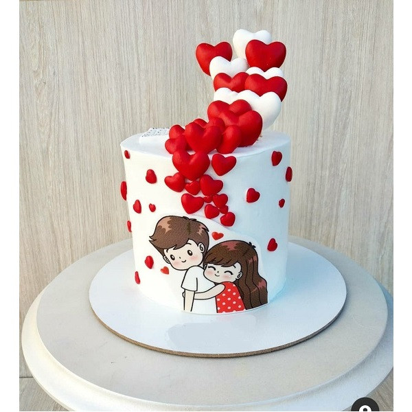 تاپر تزیین کیک به گز مدل Love
