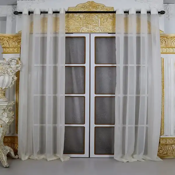 پرده مدل حریر ساده کد HS01 سایز 280x140 سانتی متر