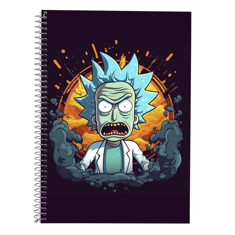 دفتر لغت 50 برگ مدوپد طرح ریک اند مورتی rick&morty کد DF10846