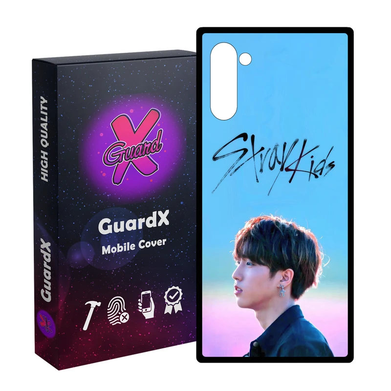 کاور گارد ایکس طرح Stray Kids مدل Glass10686 مناسب برای گوشی موبایل سامسونگ Galaxy Note 10