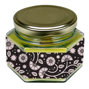 شمع لیوانی طرح مینیمال گل مدل C587