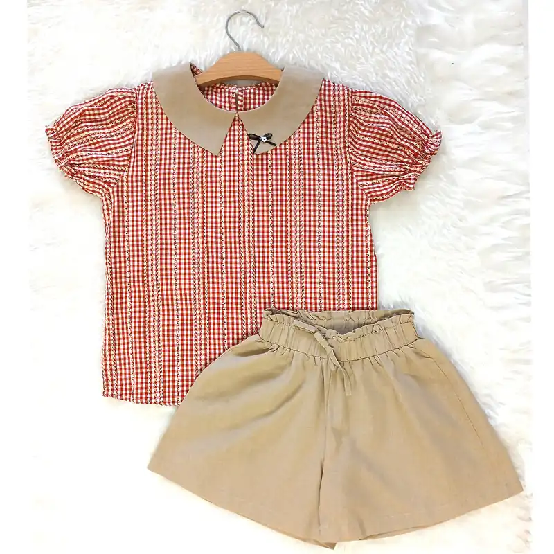 ست بلوز و شلوارک دخترانه مدل آتوسا