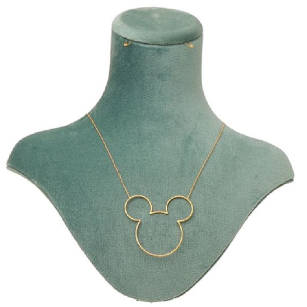گردنبند طلا 18 عیار زنانه مدل میکی موس -  - 1
