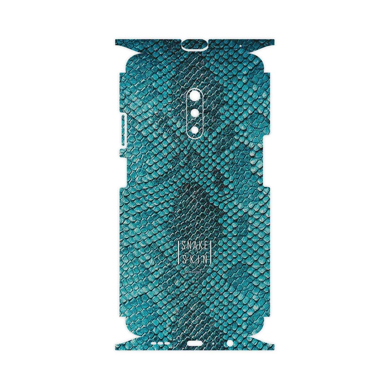 برچسب پوششی ماهوت مدل Blue Snake Skin-FullSkin مناسب برای گوشی موبایل اپو Realme X