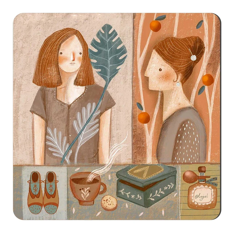  مگنت طرح پرتره دو زن کد wmg704