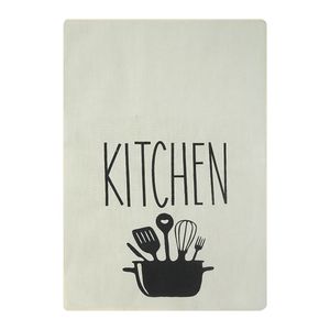نقد و بررسی دستمال آشپزخانه مدل تکست طرح KITCHEN کد M-3630 توسط خریداران