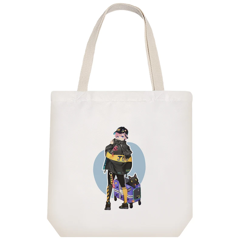 ساک خرید خندالو مدل دختر انیمه ای کد 1461