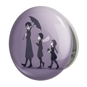 آینه جیبی خندالو طرح سریال ونزدی Wednesday مدل تاشو کد 25306 