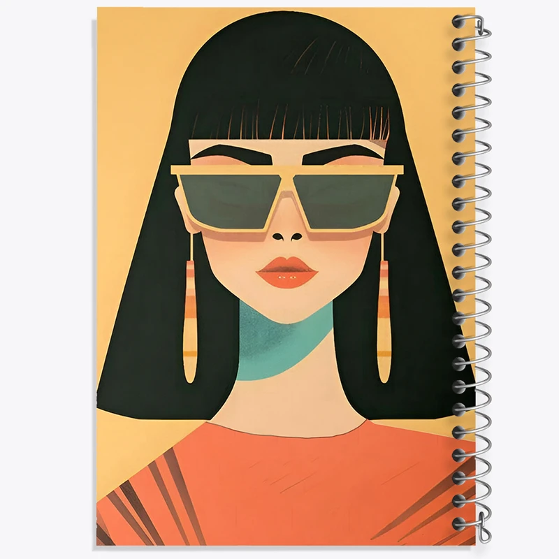 دفتر ژورنال نویسی 50 برگ خندالو مدل نقطه ای طرح دخترانه کد F7323