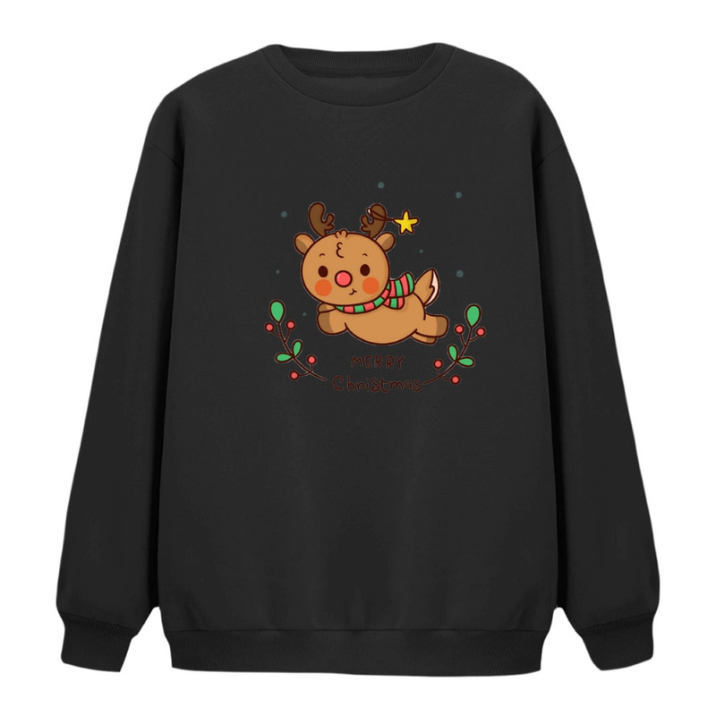 سویشرت زنانه مدل گوزن کریسمس کد 10