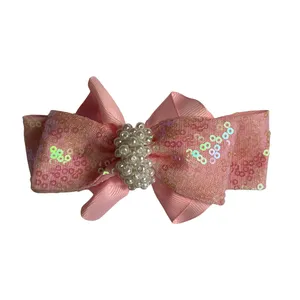 گیره مو دست ساز مدل پاپیونی پولک