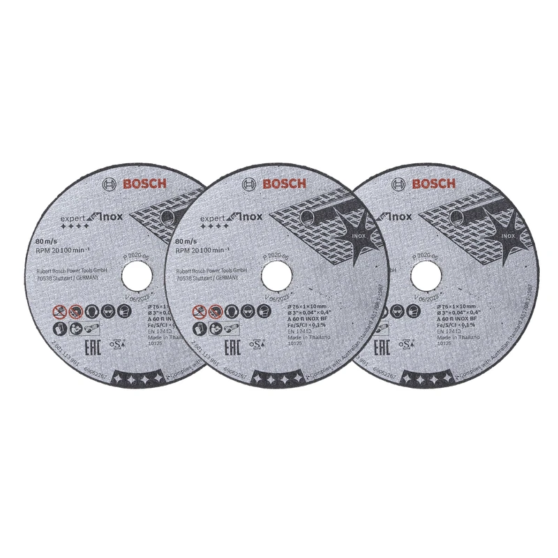 صفحه آهن بر بوش مدل 76میلیمتری کد DSM20 OR GWS 12V-76 مجموعه 3 عددی