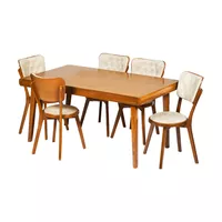 میز و صندلی ناهارخوری 6 نفره مدل فاما کد 789