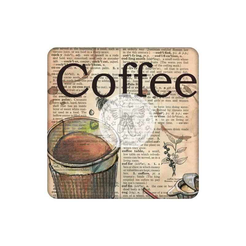 زیرلیوانی طرح قهوه و کلاژ کد 9071914