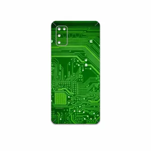 MAHOOT Green Printed Circuit Board Cover Sticker for Samsung Galaxy A41