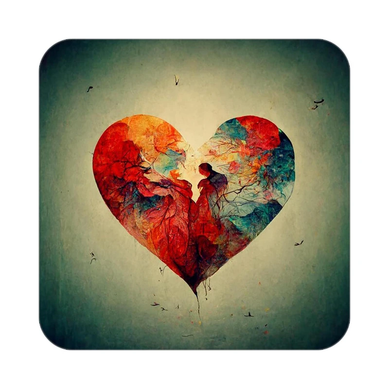 زیر لیوانی کاکتی مدل عاشقانه کد mp13708