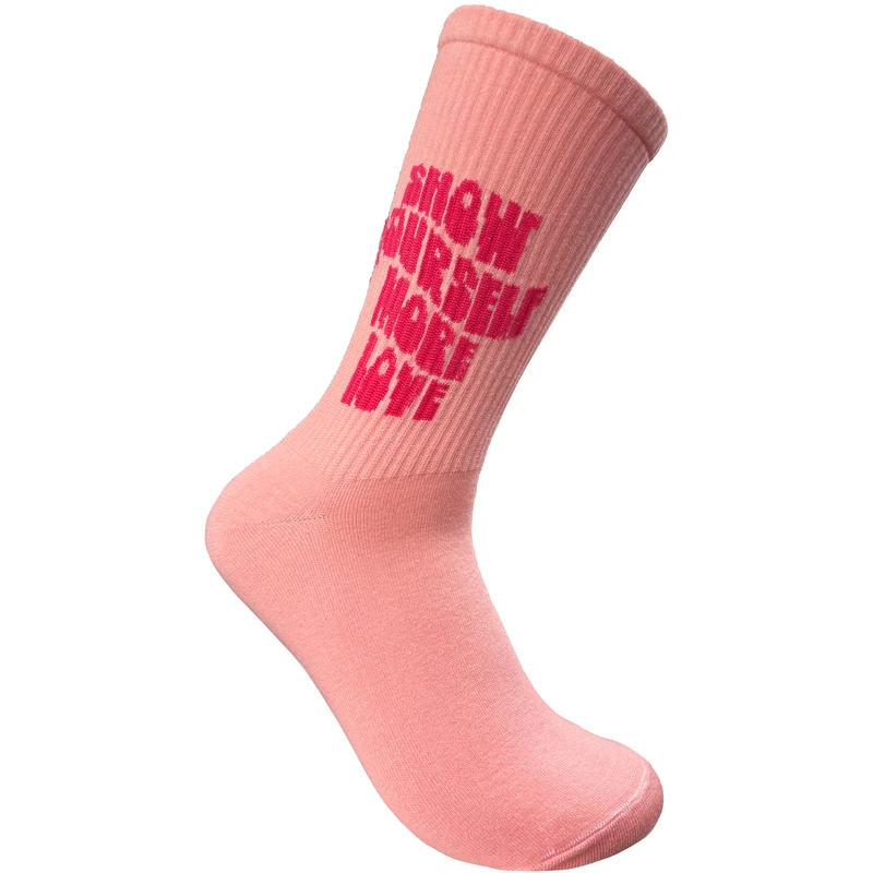 جوراب ساق بلند زنانه مدل Show Yourself More Love 01
