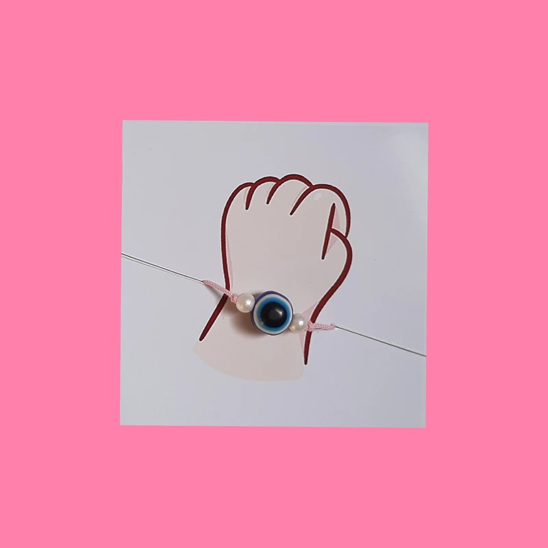 گیفت طرح دخترانه مدل چشم نظر بسته ۱۰ عددی