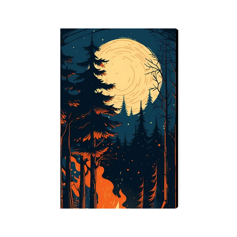 تابلو شاسی عرش مدل فانتزی هنری نقاشی طبیعت کد As5485