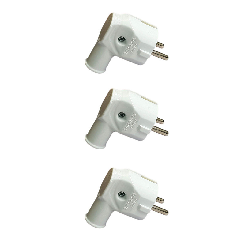 دوشاخه برق پارت الکتریک مدل ارت دار بسته 3 عددی