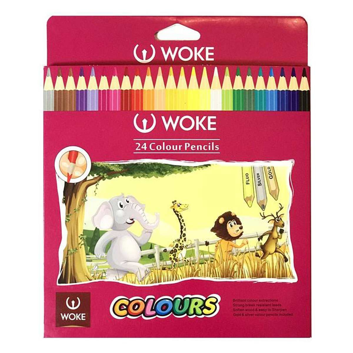  مداد رنگی 24 رنگ وک طرح Zoo کد 24-9403