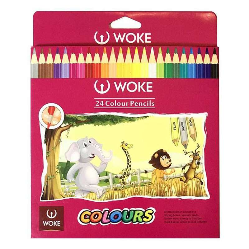 مداد رنگی 24 رنگ وک طرح باغ وحش کد 004