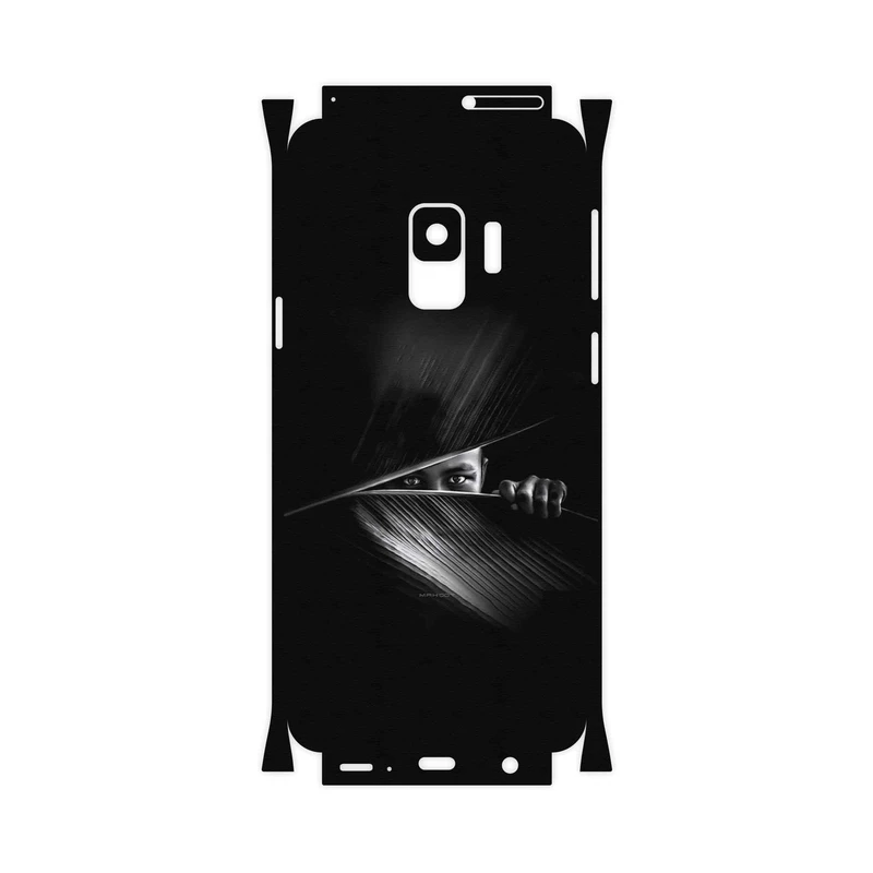 برچسب پوششی ماهوت مدل Black Portrait-FullSkin مناسب برای گوشی موبایل سامسونگ Galaxy S9