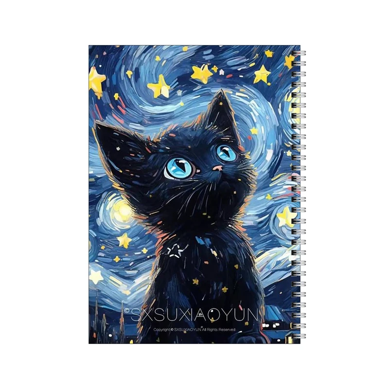 دفتر مشق 100 برگ بامبیلیپ طرح گربه ونگوگ کد 9344492