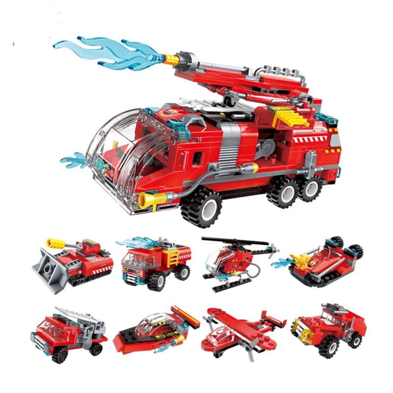 ساختنی مینیسو مدل Fire truck طرح WATER FOUNTAIN
