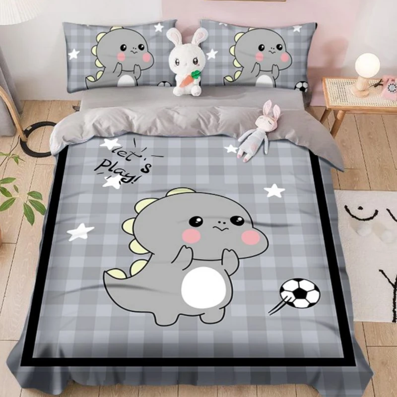 سرویس خواب 1 نفر 4 تکه مدل دایناسور کوچولو کد 1258