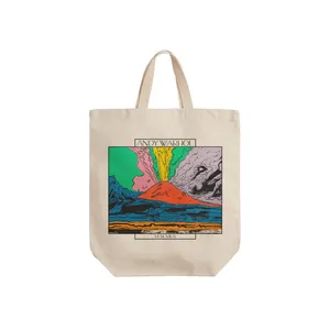ساک خرید ترمه طراحان ایده مدل کوه وزوویوس از وارهول کد art0893 - S
