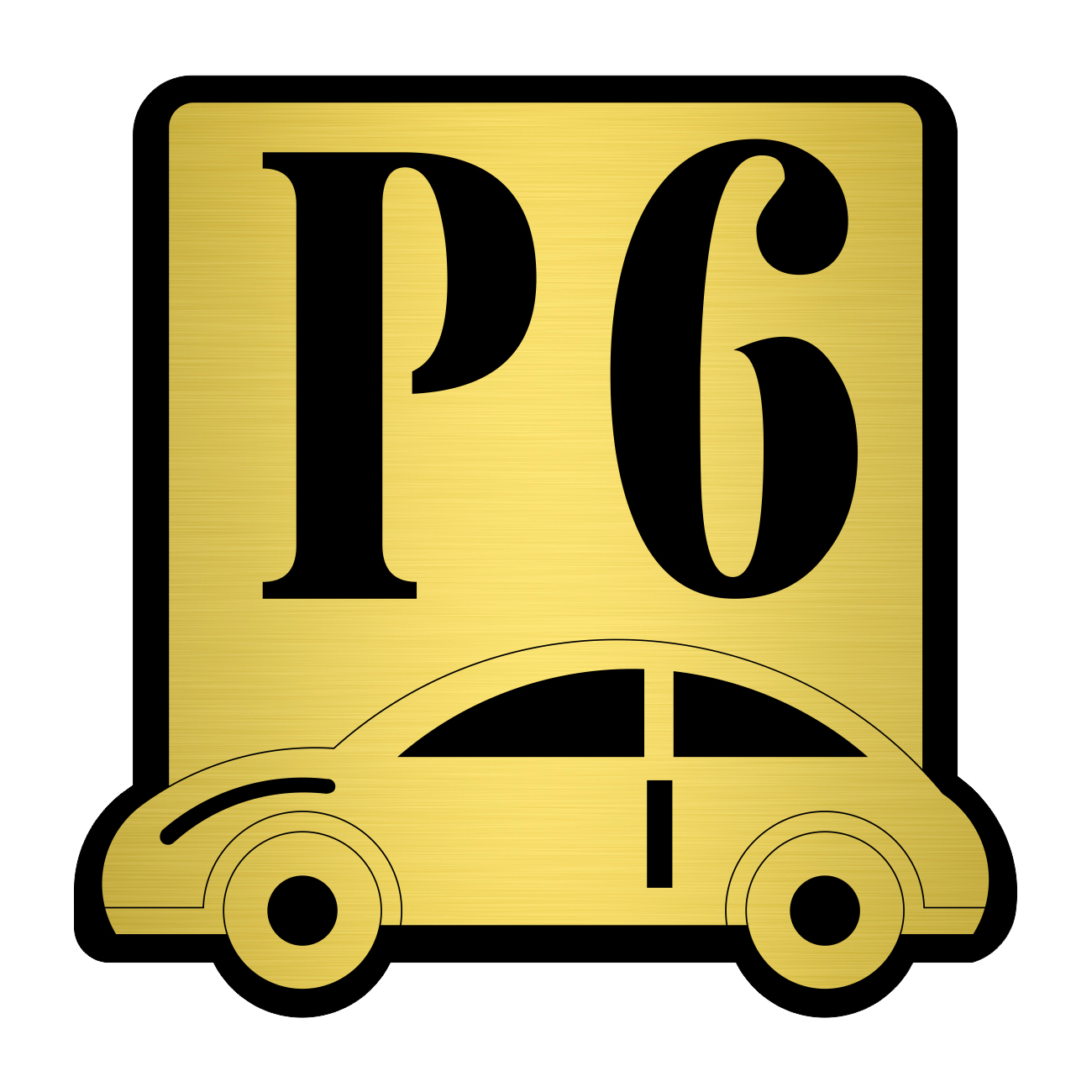تابلو نشانگر مستر راد طرح پارکینگ شماره 6 کد P-BG 06