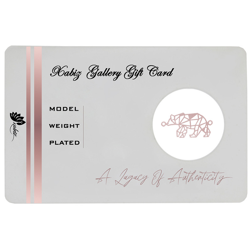 طلا گرمی 18 عیار ژابیز مدل اوریگامی خرس h188