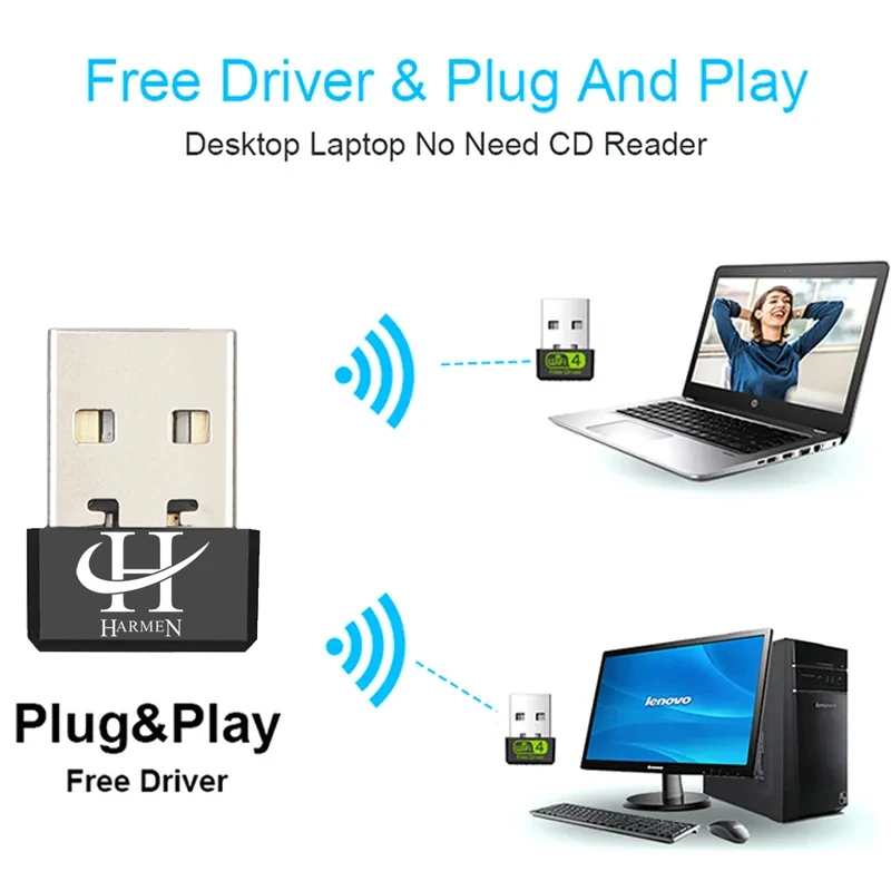 عکس شماره 7 : دانگل وای فای usb هارمن مدل 802.11n