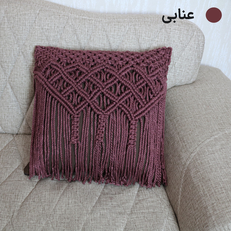 کوسن بافتنی هنریسان مدل هومان