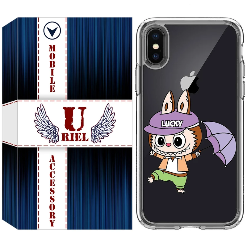 کاور یوریل مدل Clear کد 125 طرح لبوبو مناسب برای گوشی موبایل اپل iPhone X / XS