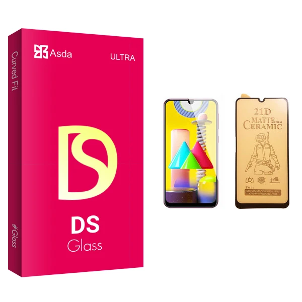 محافظ صفحه نمایش سرامیکی آسدا مدل DS glass مناسب برای گوشی موبایل سامسونگ Galaxy M31