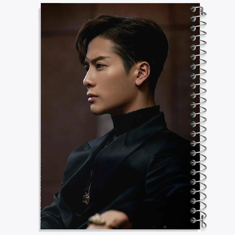 دفتر ژورنال نویسی 50 برگ خندالو مدل نقطه ای طرح جکسون گروه گات سون GOT7 کد 20952