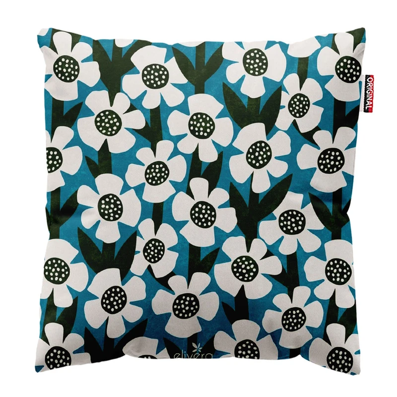   کوسن پاد آفرین طرح گل کد 3819 سایز 30*30 سانتی متر