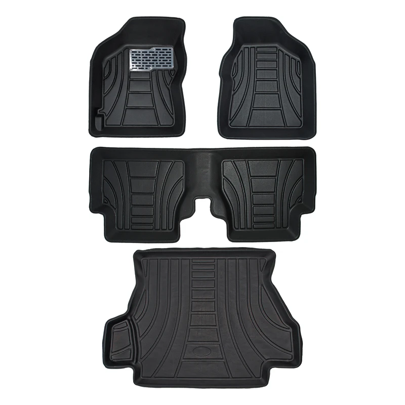 کفپوش سه بعدی خودرو پانیذ مدل MHLB مناسب برای تیبا به همراه کفپوش صندوق