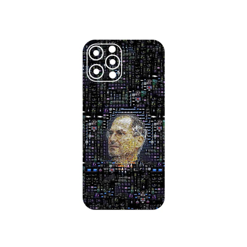 برچسب پوششی ماهوت مدل 2 Collage of Steve Jobs مناسب برای گوشی موبایل اپل iPhone 12 Pro Max
