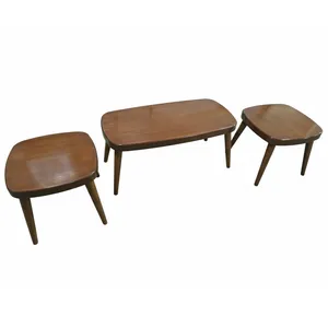 میز جلو مبلی مستطیلی و مربعی مدل آوین مجموعه سه عددی