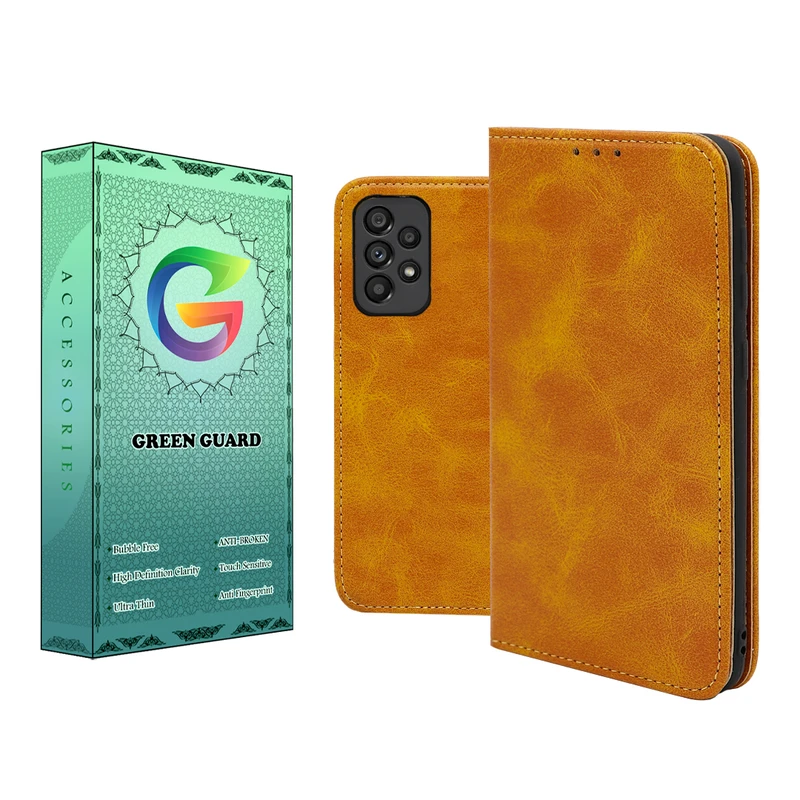 کیف کلاسوری گرین گارد طرح چرمی مدل Bitta مناسب برای گوشی موبایل سامسونگ Galaxy A13 4G / A32 5G / M32 5G