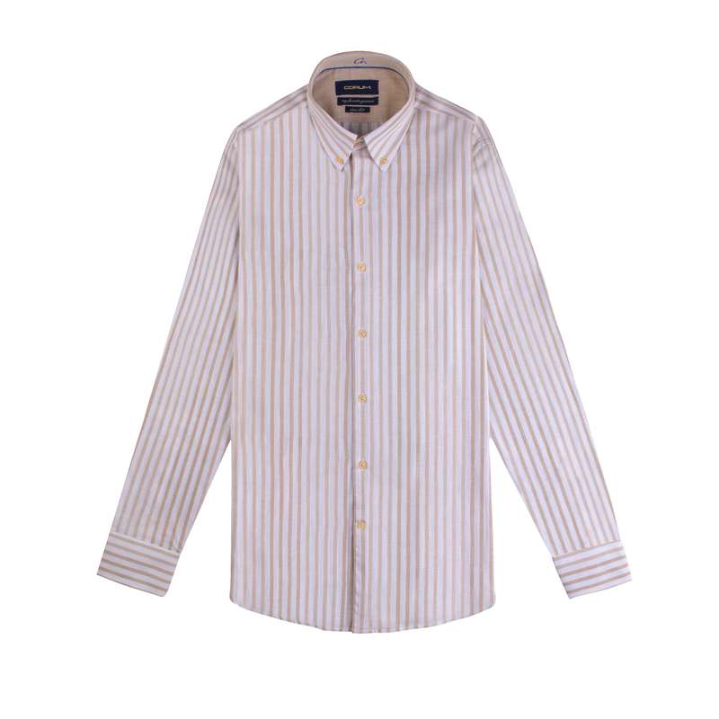 پیراهن آستین بلند مردانه کروم مدل لینن کد 2210111