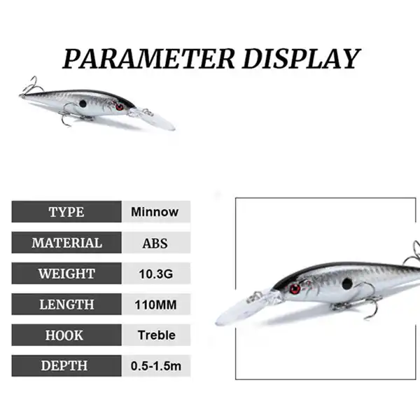 طعمه ماهیگیری مدل لور خشک بسته 3 عددی