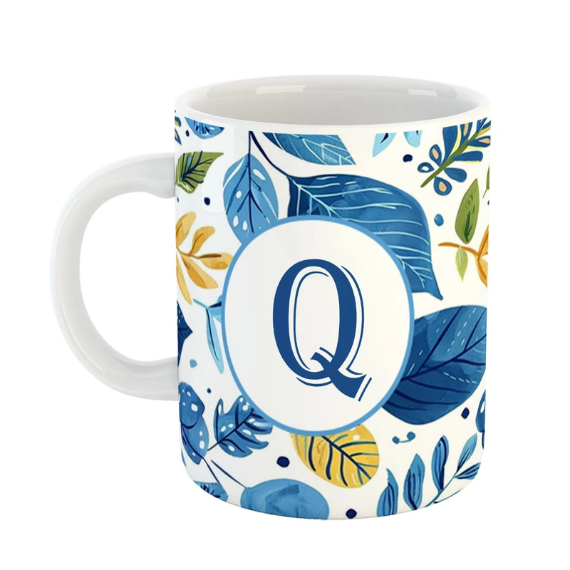 ماگ پادآفرین مدل فانتزی طرح حرف Q کد 27