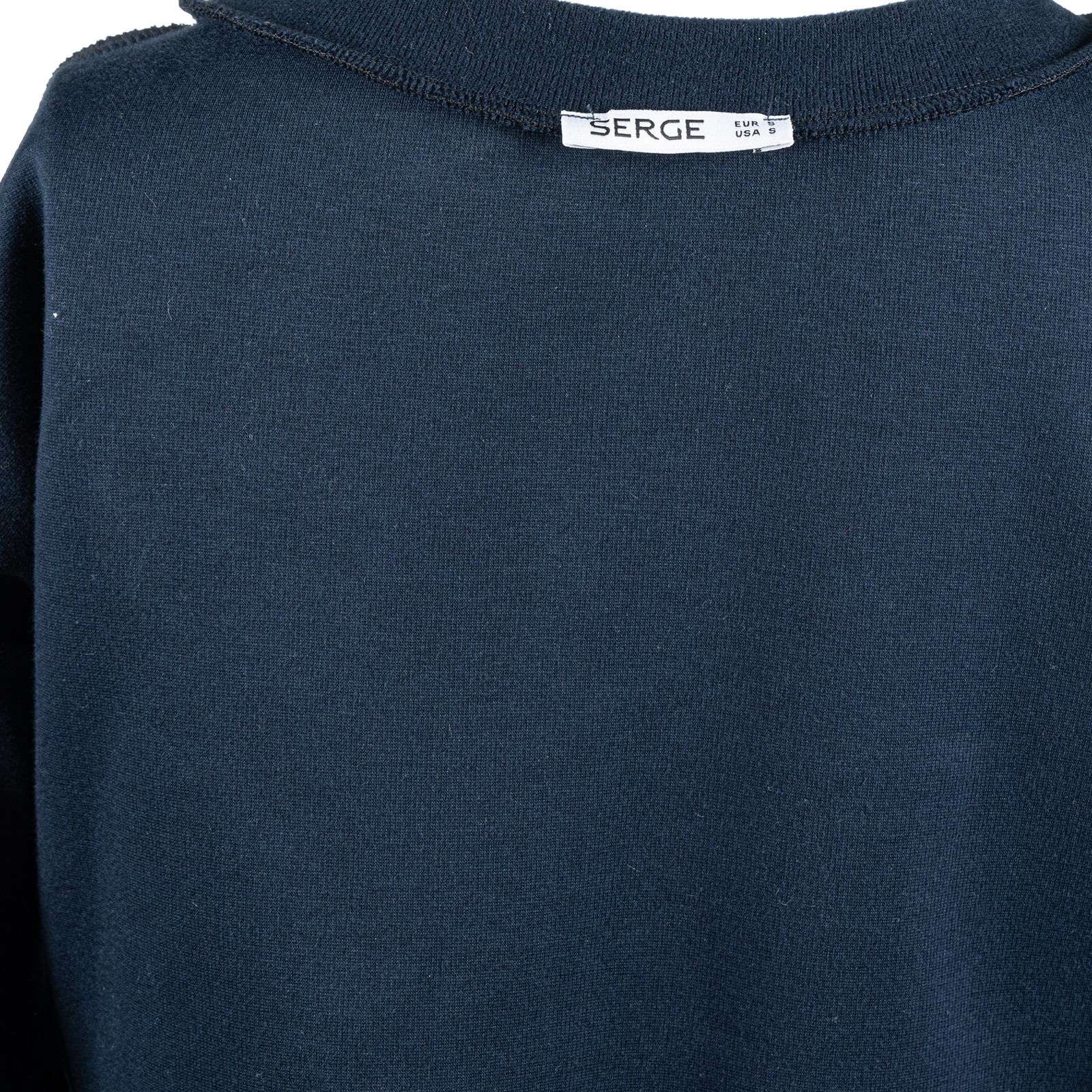 بلوز آستین بلند یقه گرد زنانه سرژه مدل 203518 سورمه ای رنگ سرمه ای -  - 5