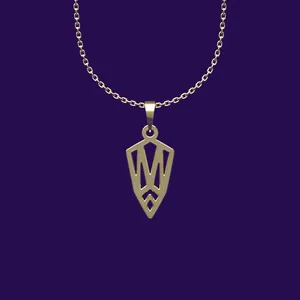 گردنبند طلا 18 عیار زنانه مدوپد مدل هندسی کد CC2-1-1051