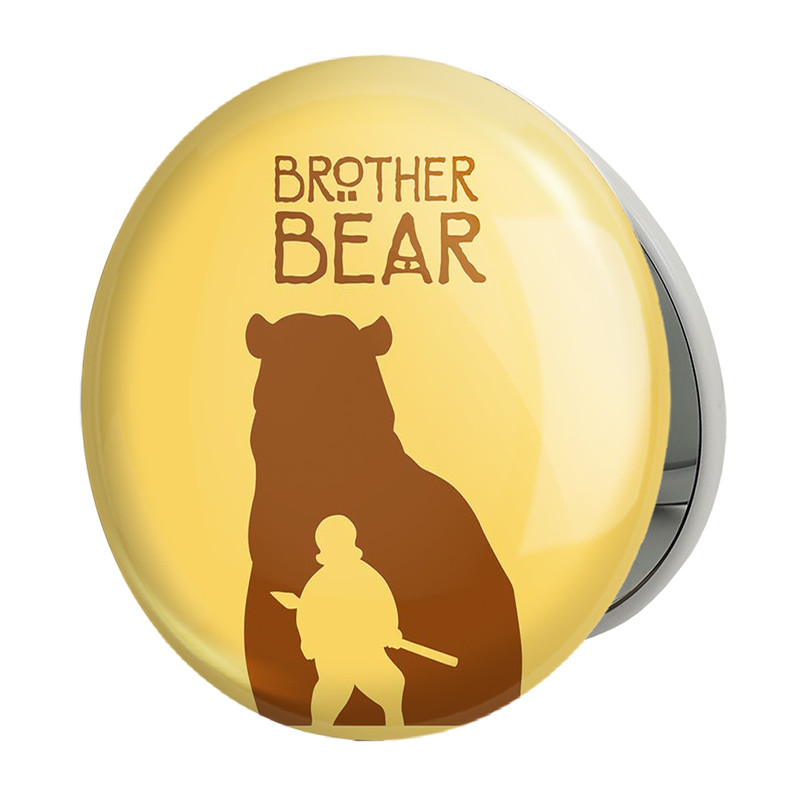 آینه جیبی خندالو طرح انیمیشن خرس برادر Brother Bear مدل تاشو کد 13716 