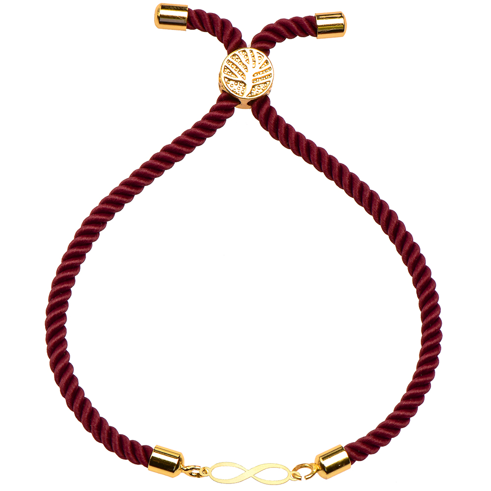 دستبند طلا 18 عیار زنانه کرابو طرح بینهایت مدل Kr1561 -  - 1
